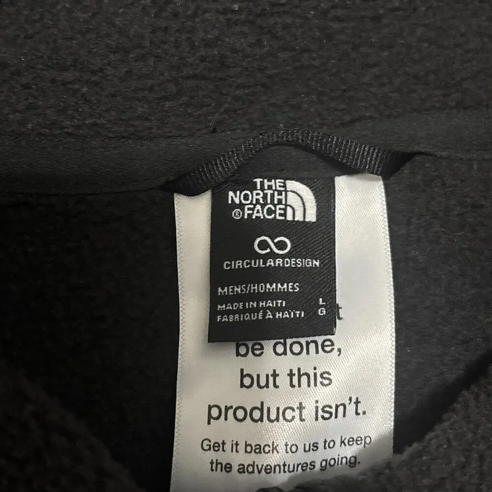 The North Face Men's Glacier Full-Zip Fleece Jacket Black Size Large